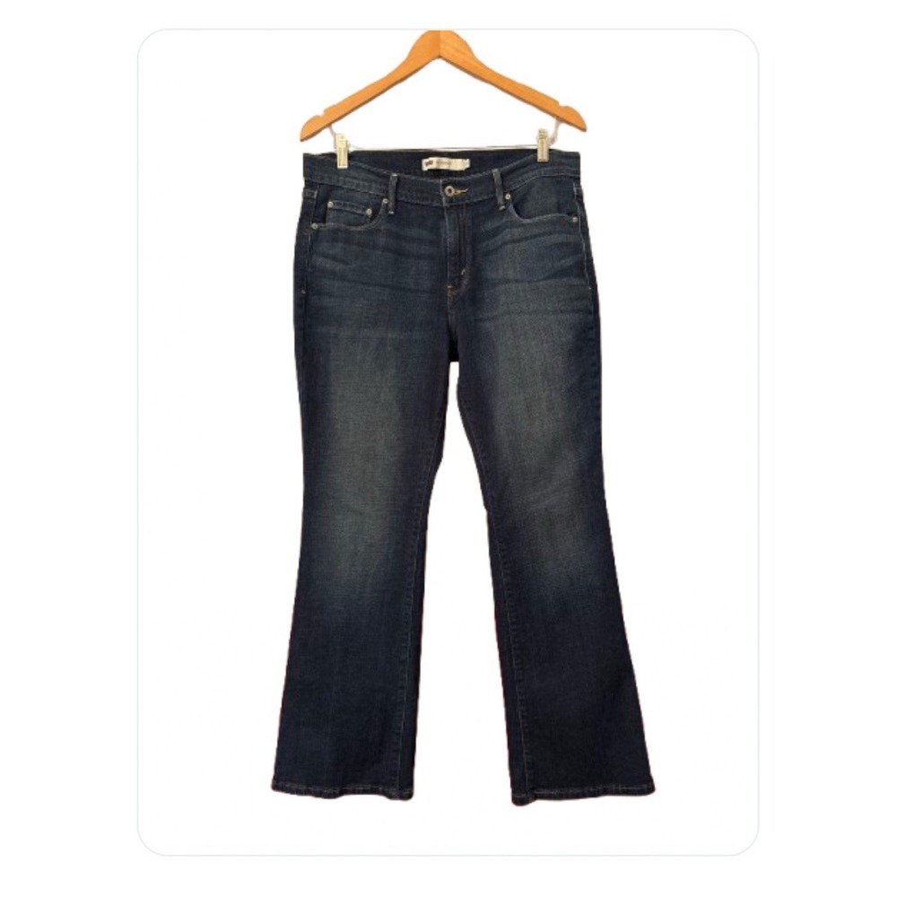 Levis 515 Boot Cut Womens Blue Jeans‎ 2014 Stretch Denim, Size 12 34"X29"